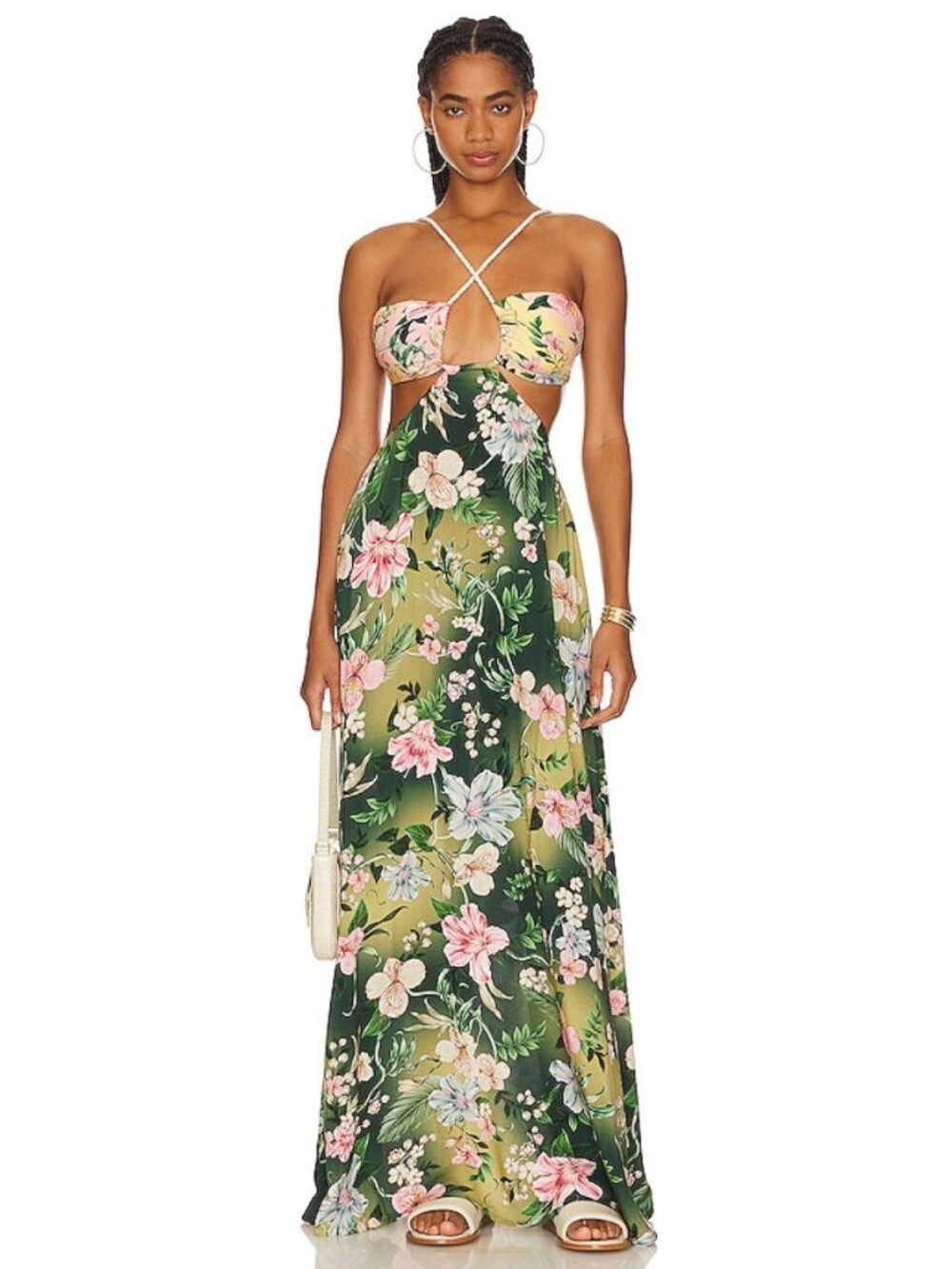 Agua Bendita Daphne Sally Cut-Out Maxi Dress - Picture 2 of 10